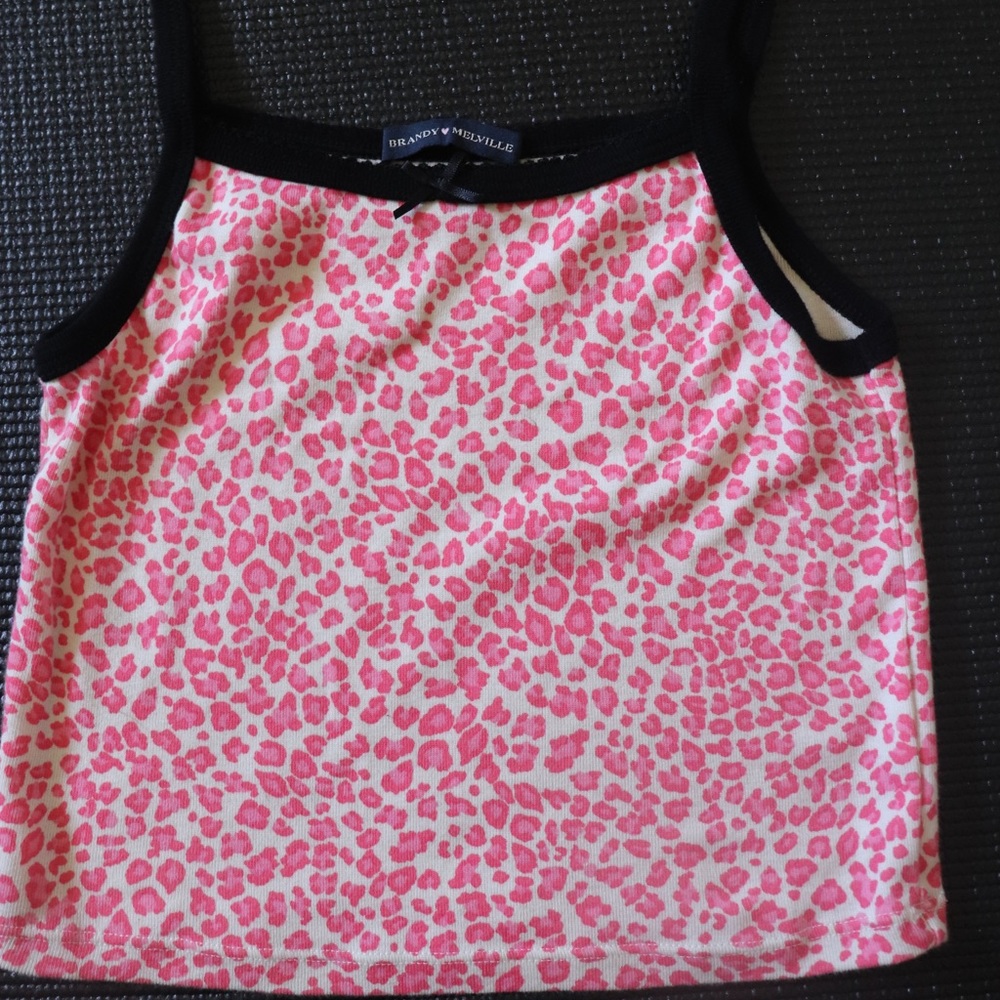 Brandy Melville cheetah print tank